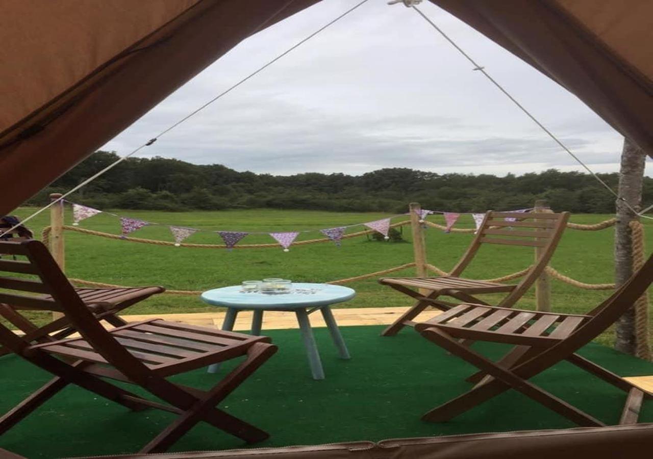 French Fields Luxury Glamping Original Mongolian Yurt Hotel Le-Vieux-Cerier Exterior photo